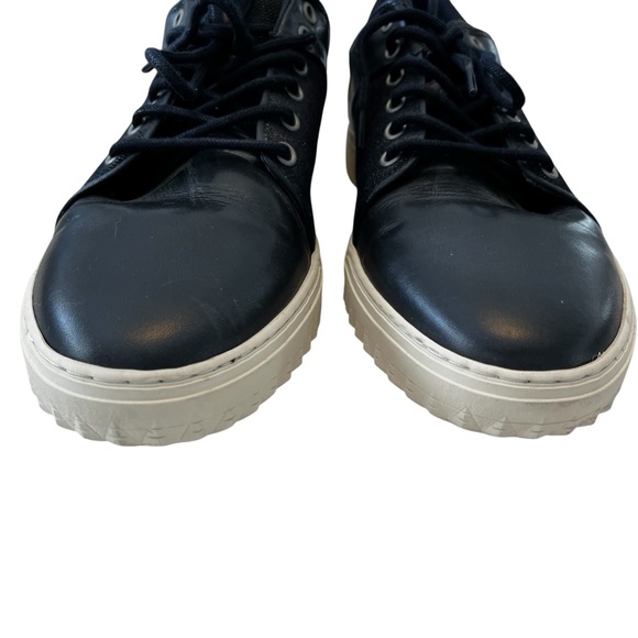 Bull Boxer Men’s 13 Navy Blue Casual Sneakers Leather Upper Denim Fabric - Picture 4 of 8